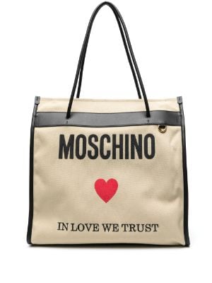Moschino女士手提包系列_logo印花手提包_品牌标志托特包_真皮托特包价格-Farfetch中国官网