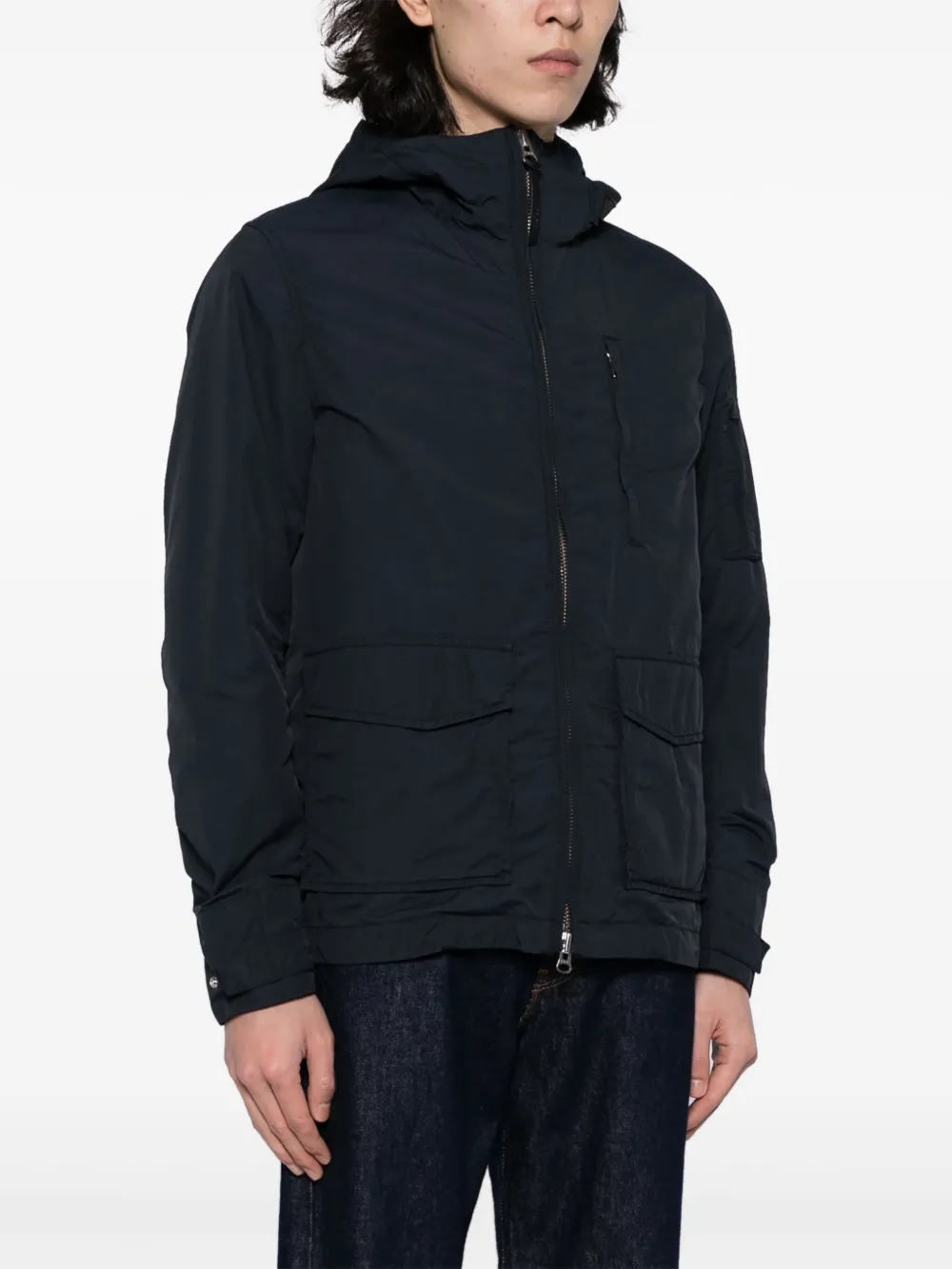  Woolrich Hooded Zip-up Jacket - Blue 