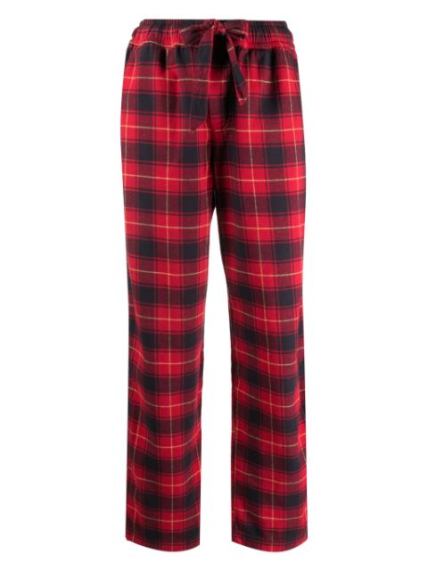 TEKLA checked flannel pyjama bottom