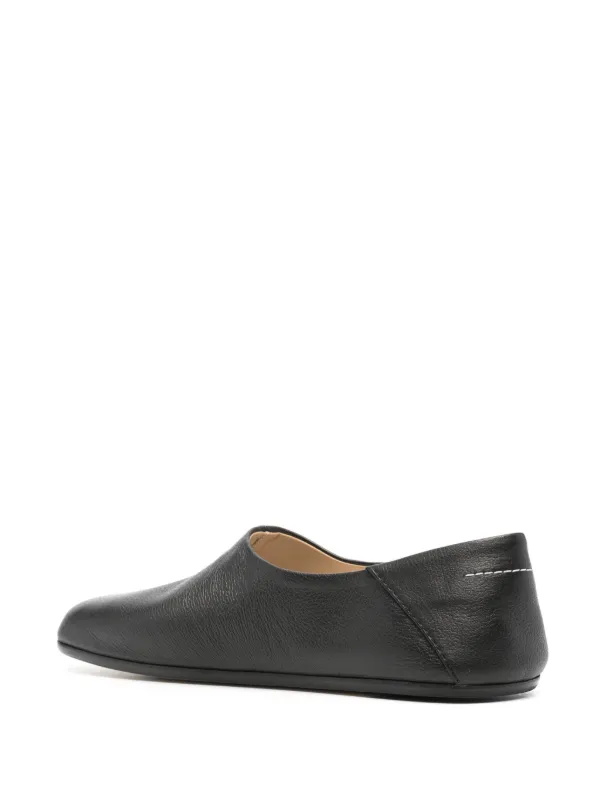 フラットシューズ MM6 Maison Margiela MM6 Maison Margiela Flat shoes Black MM6 Maison Margiela Women's Ballet Logo Shoe in Black MM6