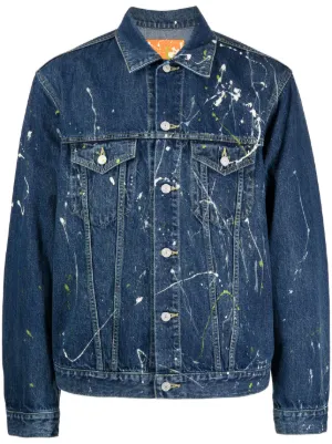 Yohji Yamamoto フェイクデニム 変形 薄ジャケット ライトアウター 6W SOCCER CORDUROY OVERSIZE NOTCHED LAPEL JACKET(M Black): S
