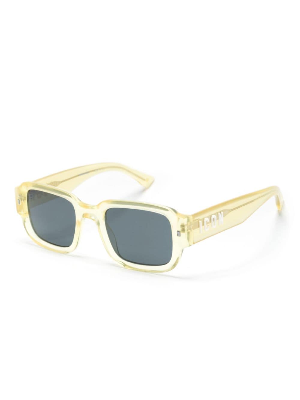 Shop Dsquared2 Icon Square-frame Sunglasses In Yellow