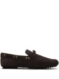 Car Shoe fur-lined suede driving shoes - Brown