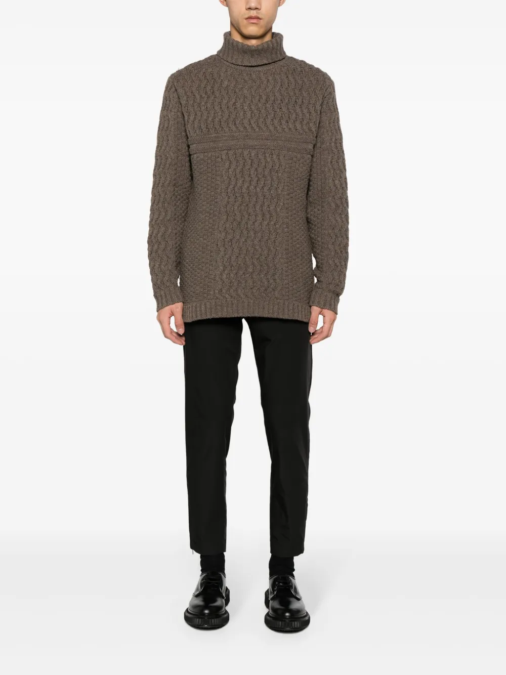 PT Torino low-rise tapered trousers - Zwart