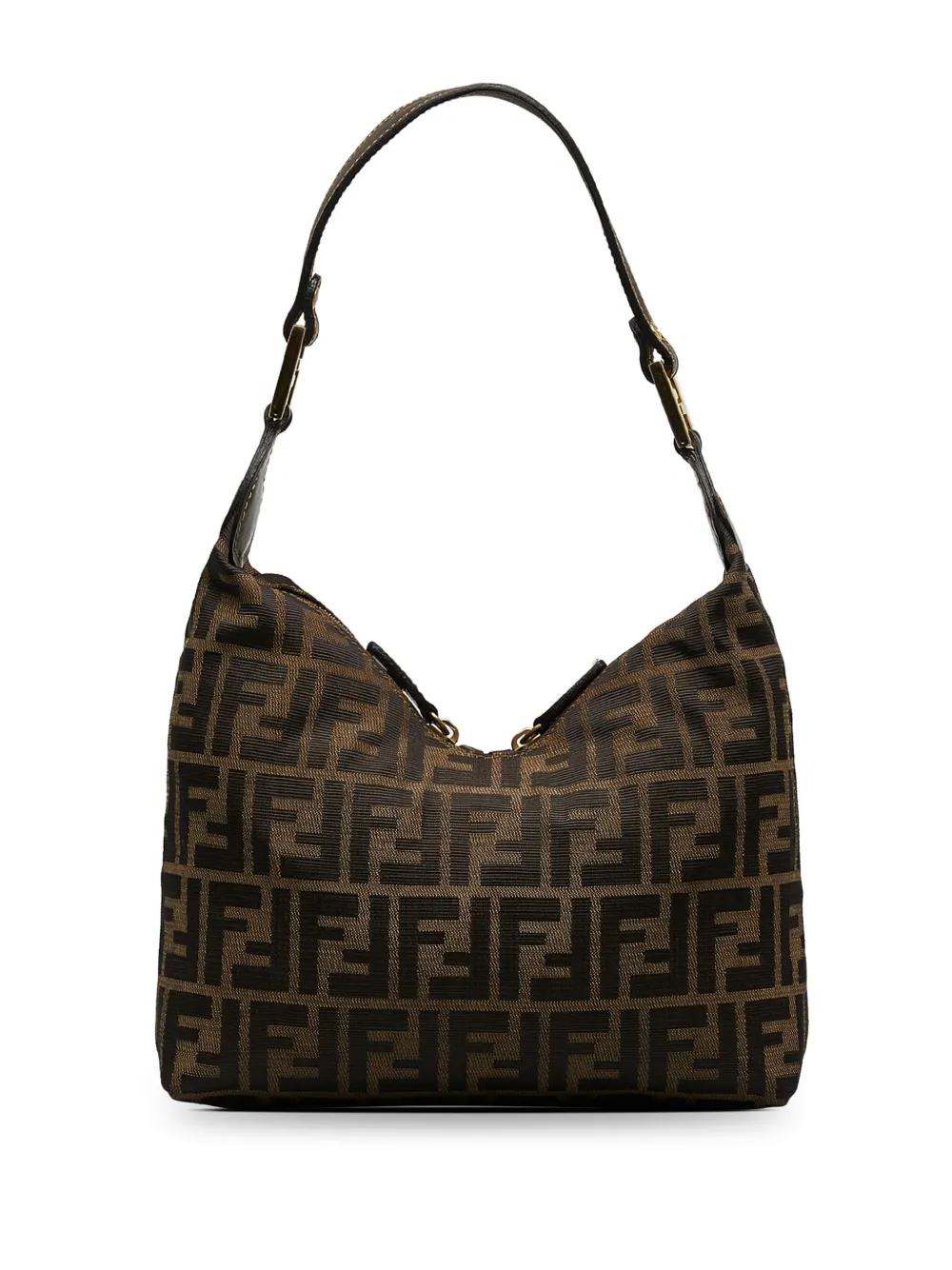 Fendi Pre-Owned 2000-2010 Fendi Zucca Shoulder Bag - Bruin