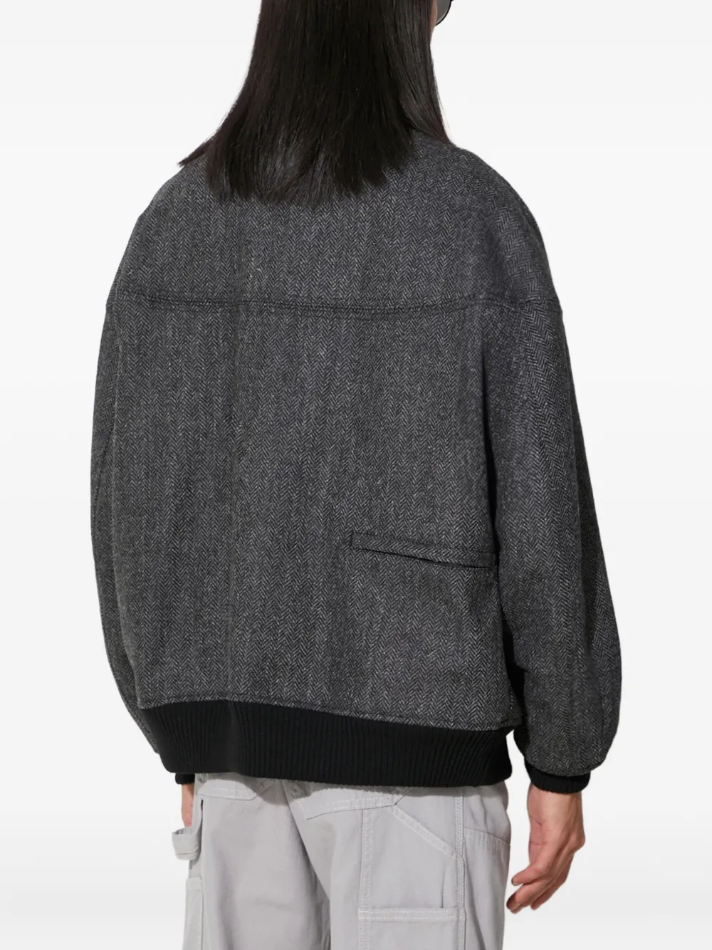 Baracuta G9 Herringbone bomberjack Grijs