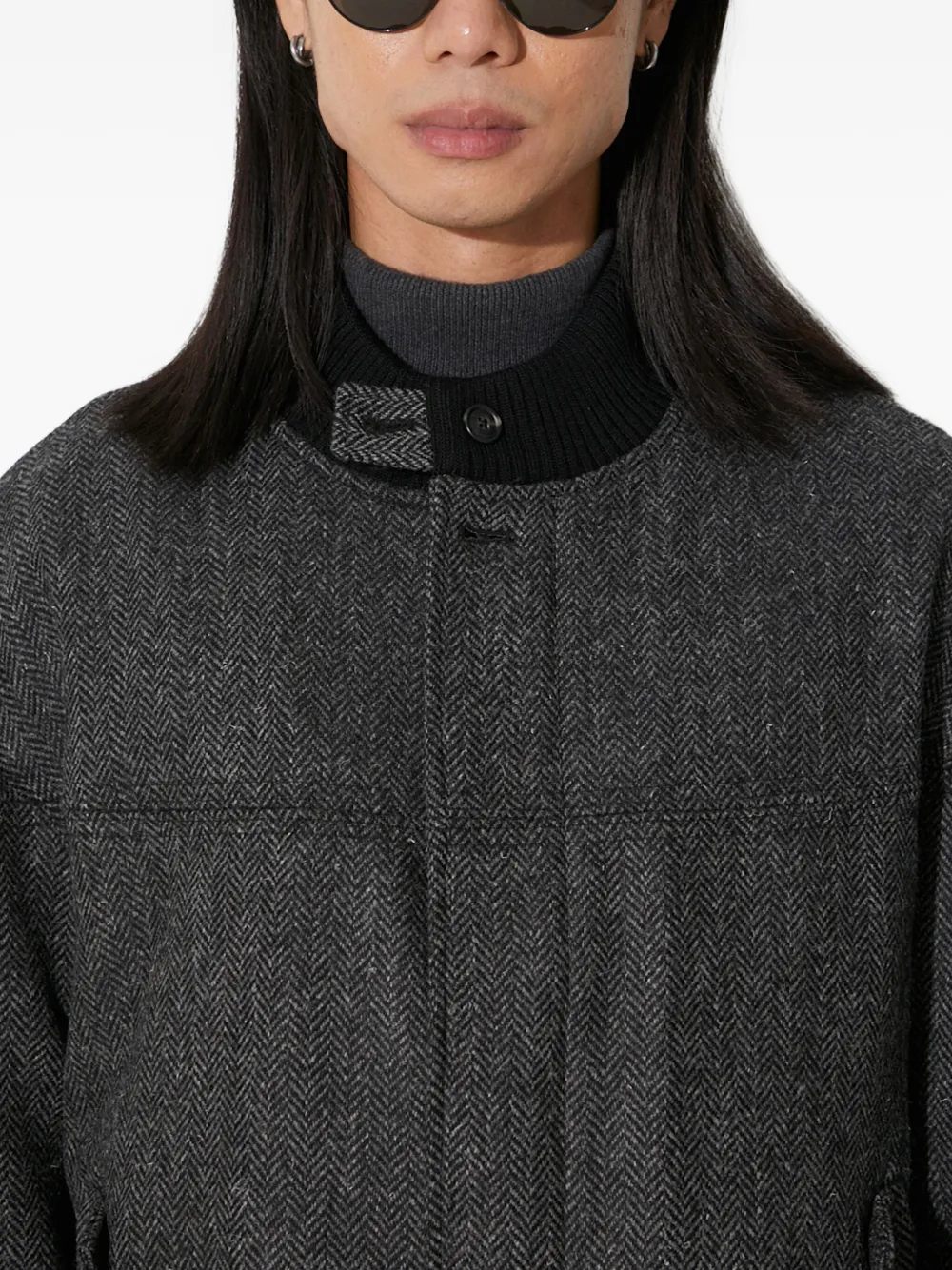 Baracuta G9 Herringbone bomberjack Grijs