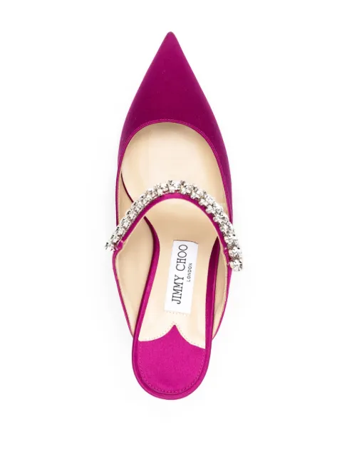 Jimmy Choo Bing 65mm satin mules J000163564 - 3