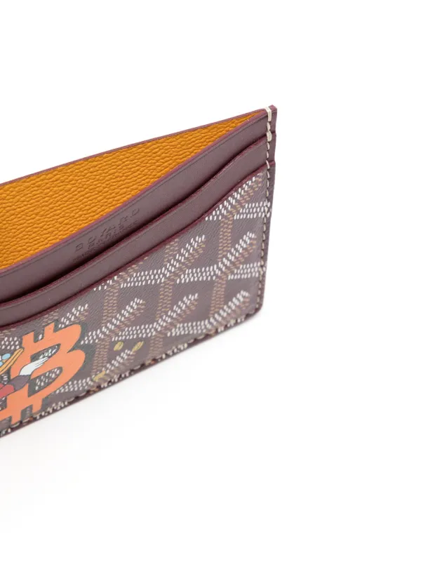 Goyard pre owned Scrooge Mcduck print Saint Sulpice Card Holder Farfetch