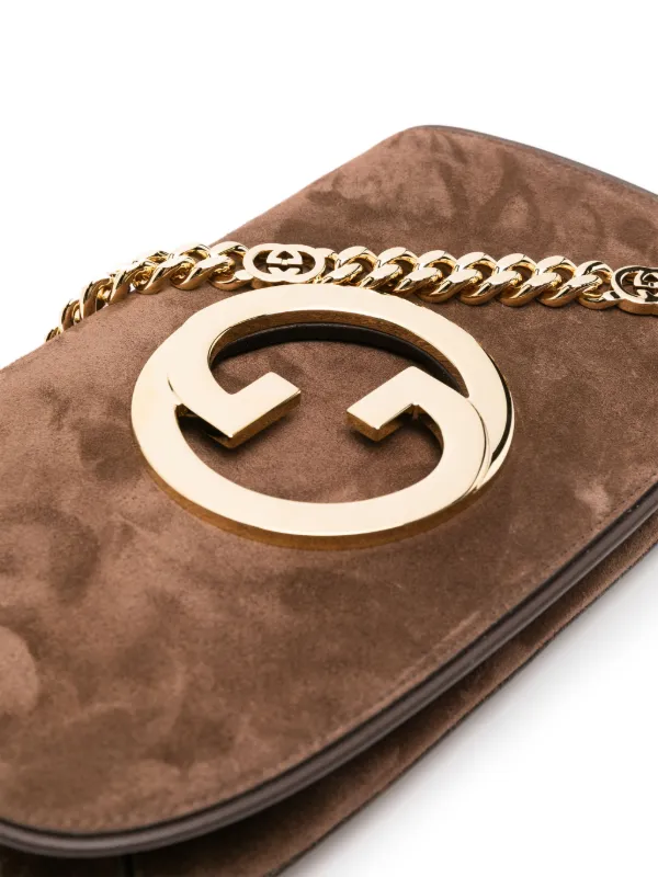 Gucci Small Blondie Shoulder Bag Brown FARFETCH UK
