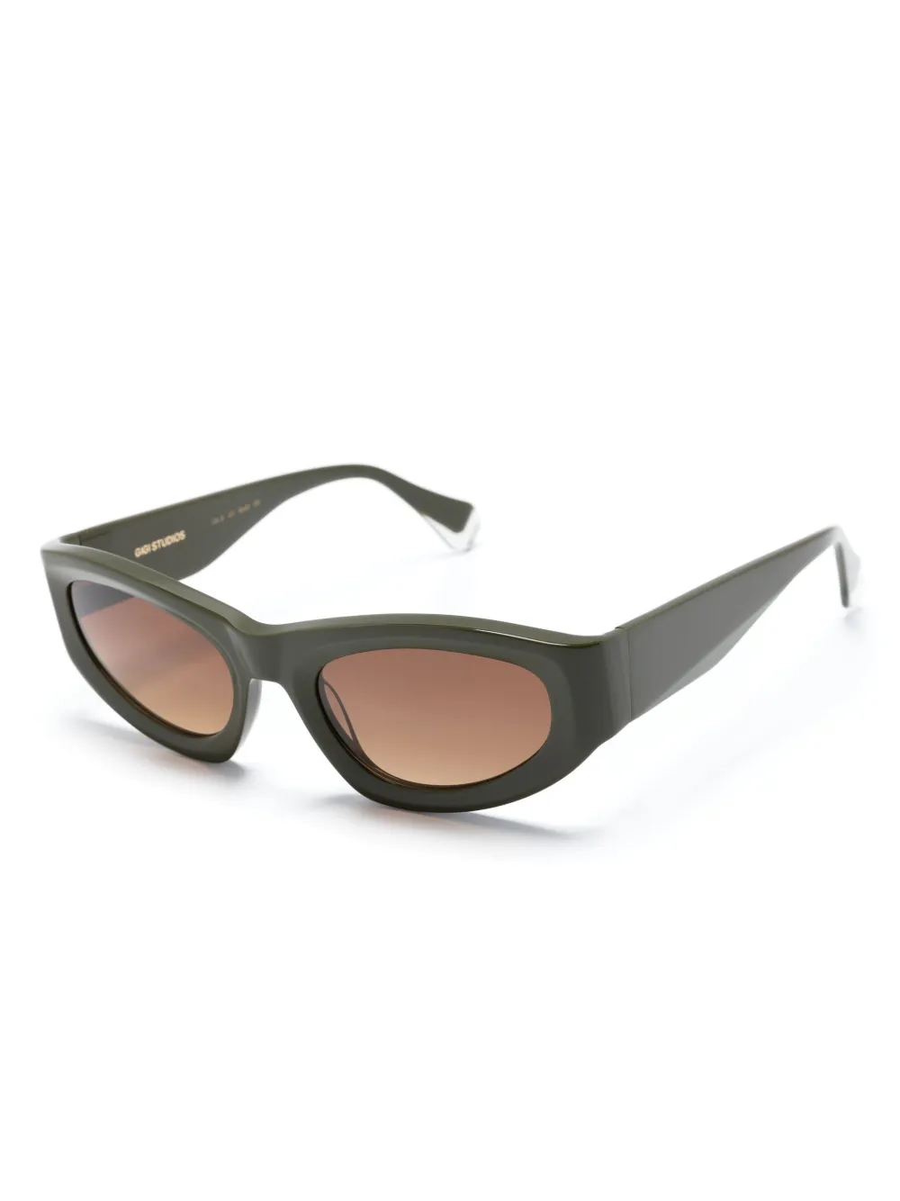GIGI STUDIOS Aurora zonnebril met cat-eye montuur - Groen
