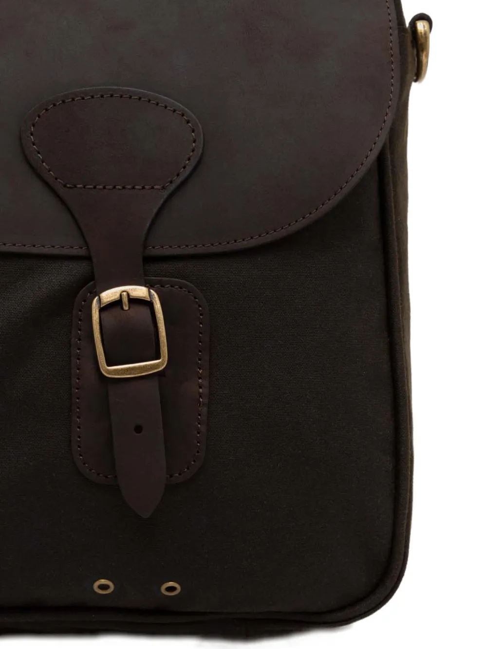 Barbour Waxed Cotton Briefcase In Brown