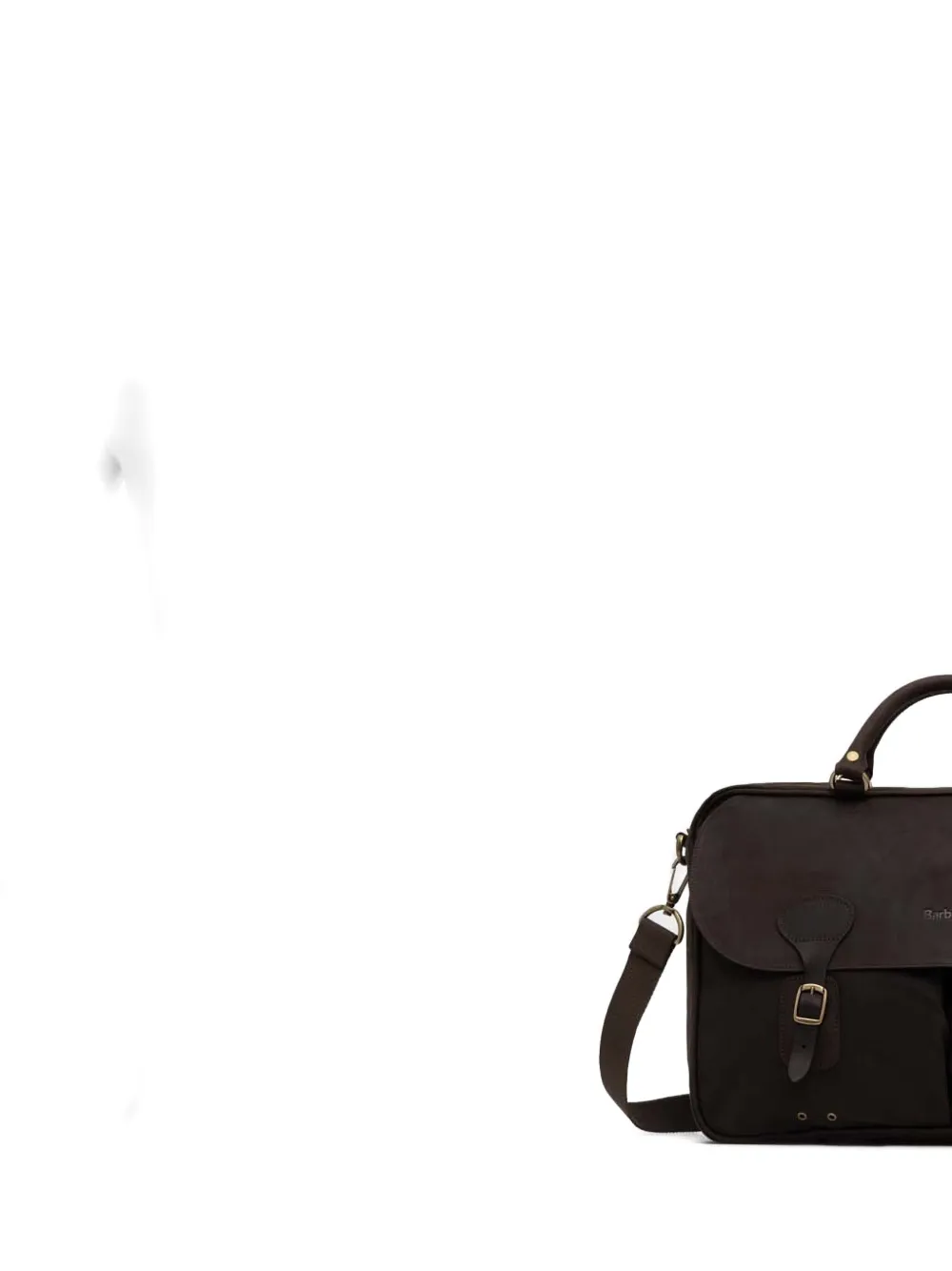 Barbour waxed cotton briefcase - Bruin