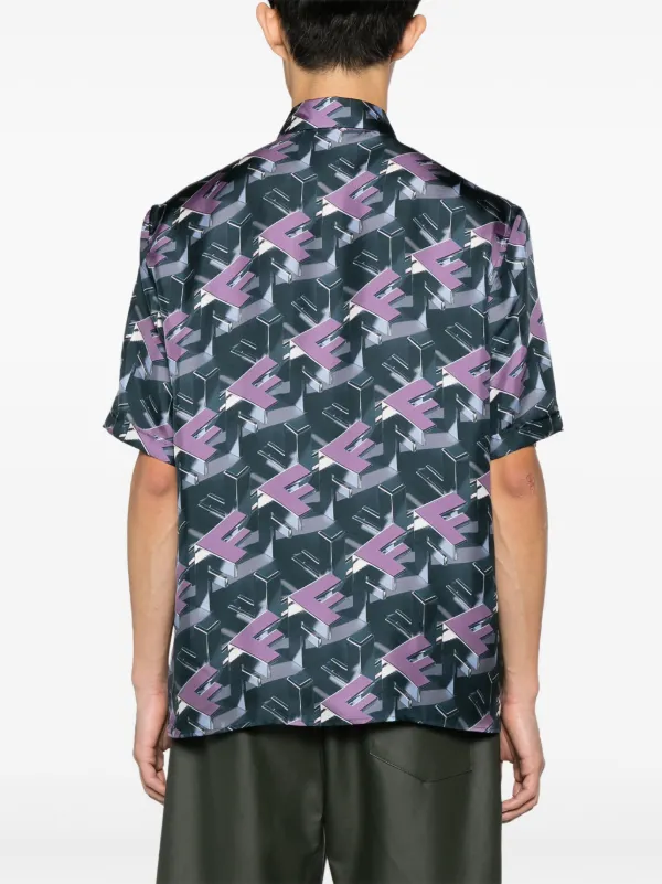 Purple fendi shirt top