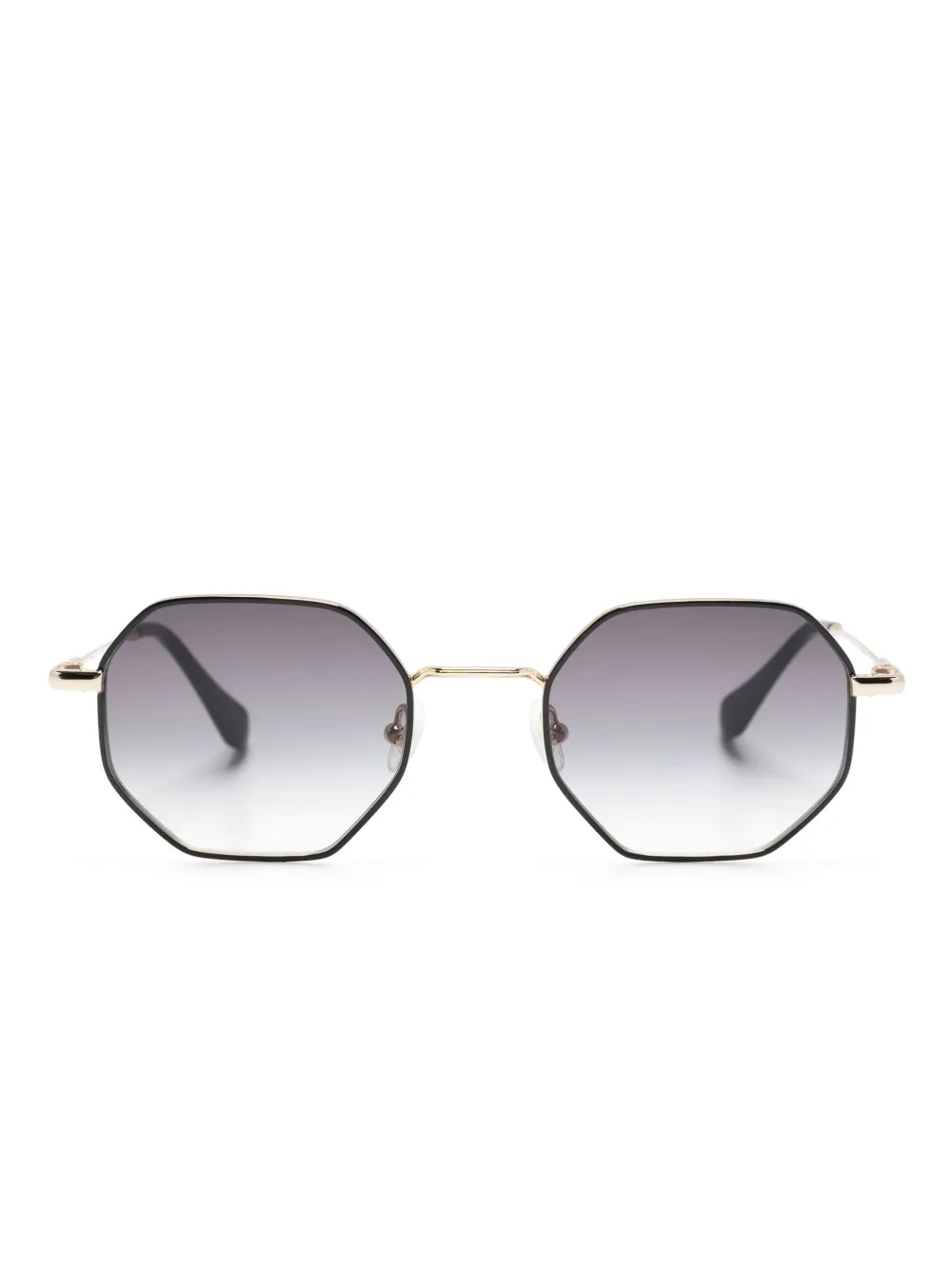 GIGI STUDIOS Gladis zonnebril met geometrisch montuur Goud