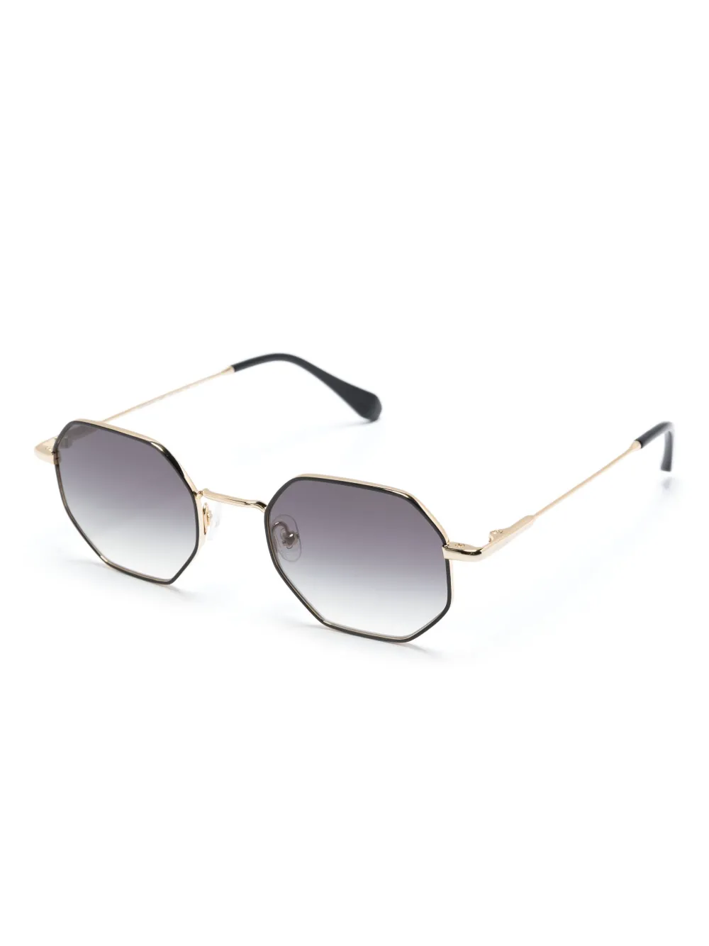 GIGI STUDIOS Gladis geometric frame sunglasses - Goud