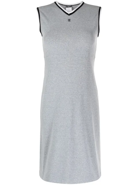 CHANEL 1998 CC stretch-jersey minidress Women