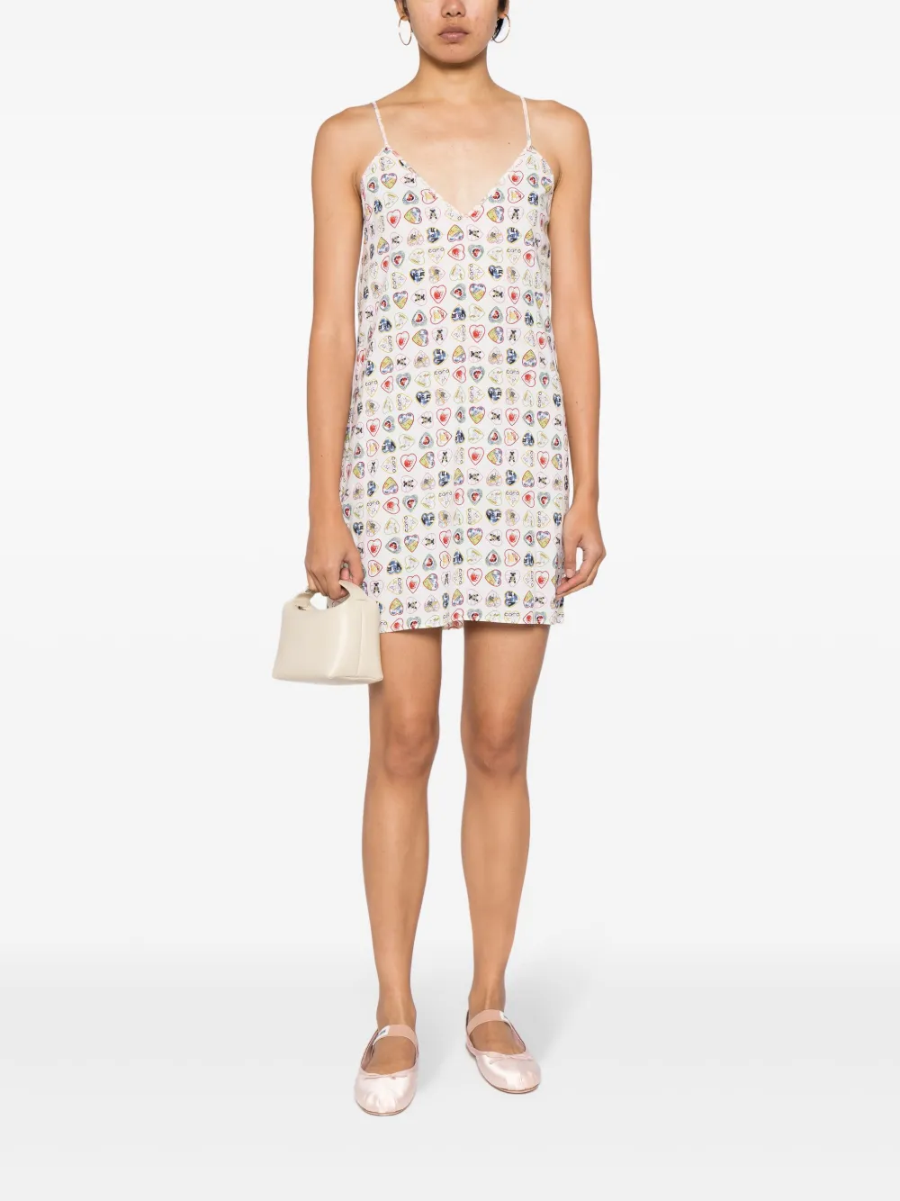 CHANEL Pre-Owned 2006 pre-owned mini-jurk van stretchkatoen - Wit