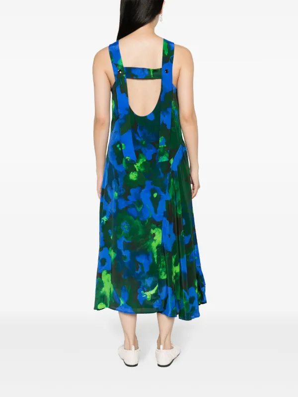 Stine Goya Oriza floral print Dress Blue FARFETCH AE