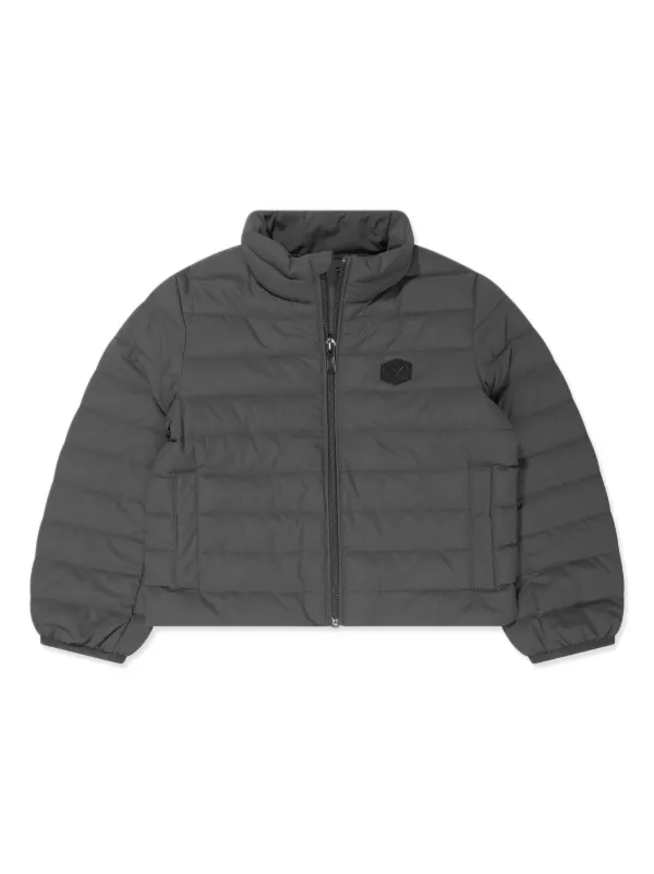 Emporio Armani Kids logo patch Quilted Puffer Jacket Farfetch