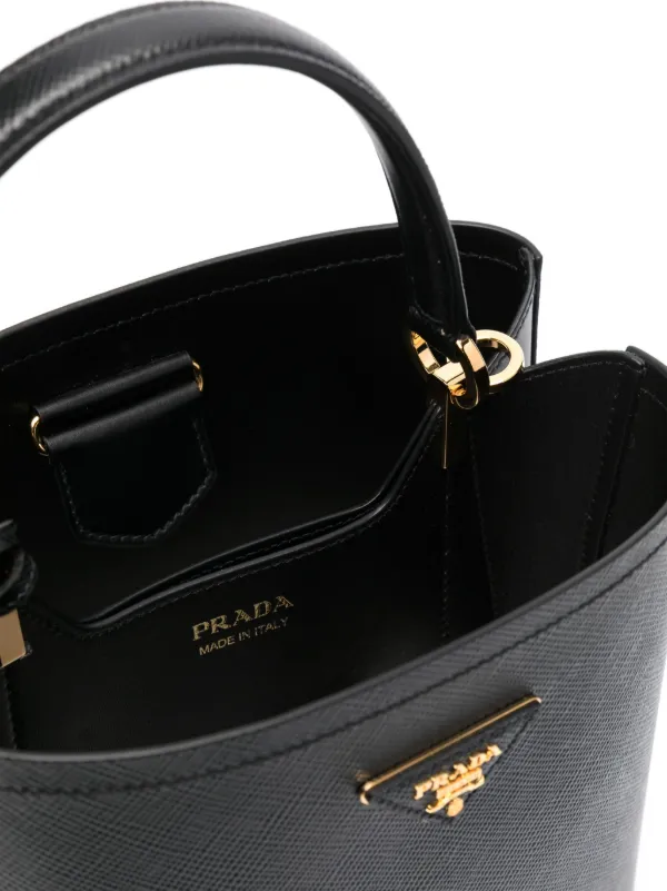 【関税＆送料込み】Prada Medium Panier Tote Bag Prada Medium Panier Tote Bag | Black | FARFETCH