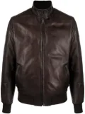 Dell'oglio leather bomber jacket - Brown