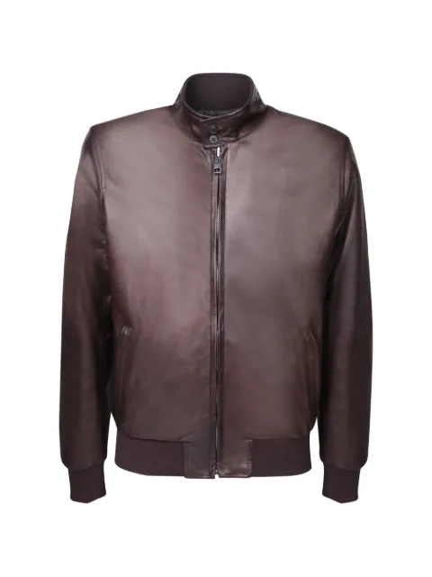 Dell'oglio leather bomber jacket