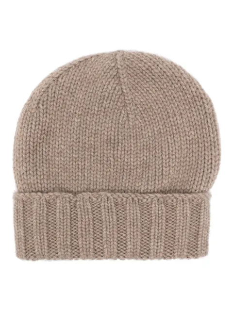 Dell'oglio gorro de cachemira tejido de canalé