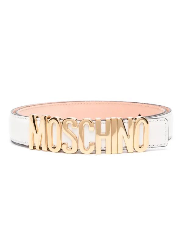 Moschino レザーベルト | ニュートラル | FARFETCH JP