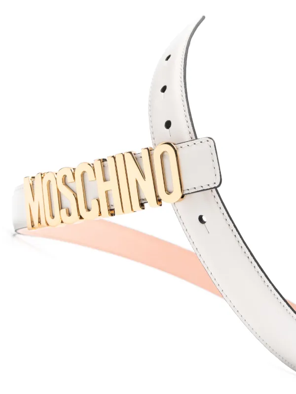 Moschino レザーベルト | ニュートラル | FARFETCH JP