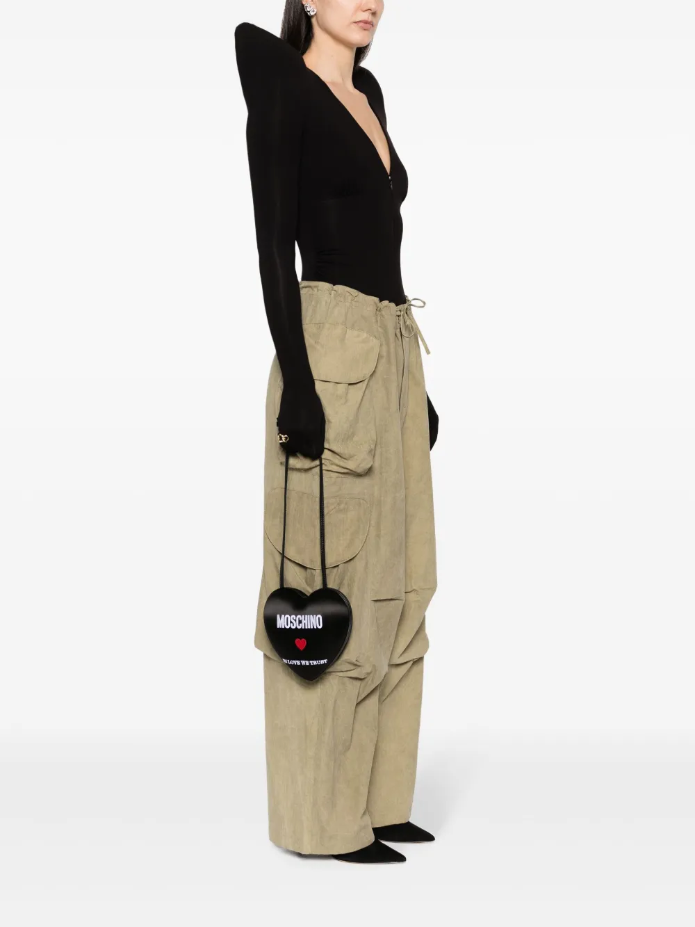 Affordable Marni logo-embroidered leather shoulder bag Women