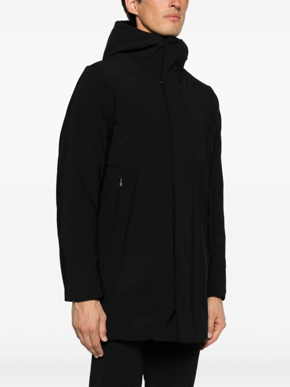 Shop Roberto Ricci Designs Winter Eskimo Hooded Parka In Black