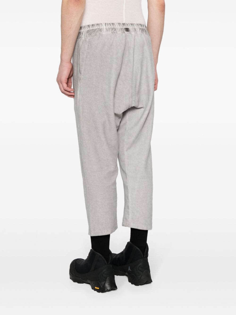 Shop Isaac Sellam Experience Cropped Track Pants In Grey