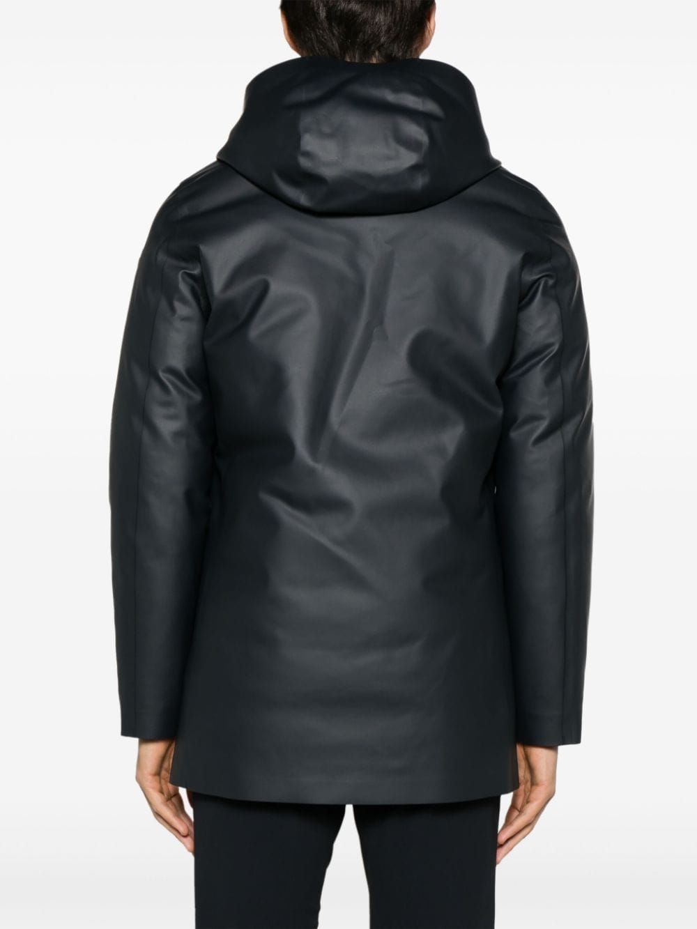 Shop Roberto Ricci Designs Rubber Double Padded Parka In Black