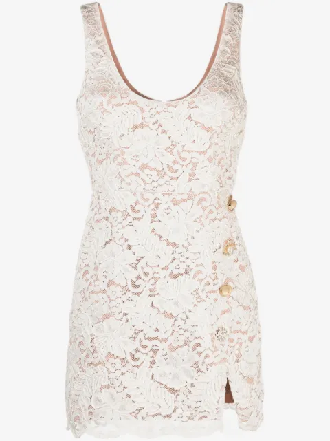 Self-Portrait cord-lace mini dress