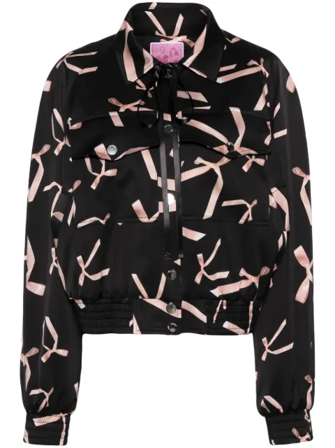 PINKO جاكيت بومبر بطبعة x Patrick McDowell