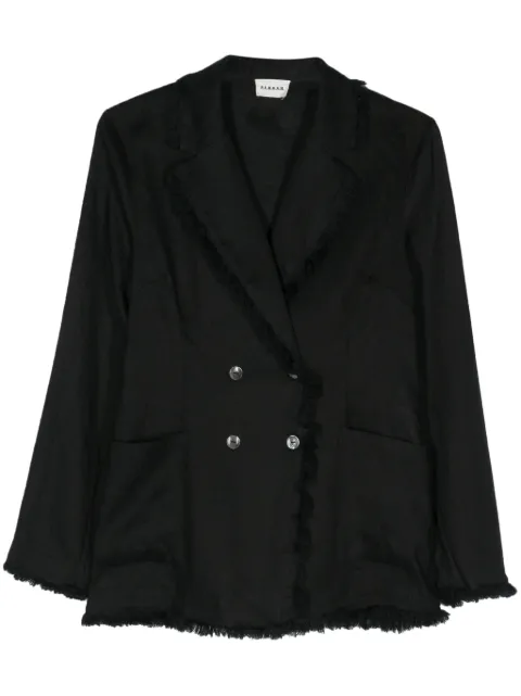 P.A.R.O.S.H. Beach24 frayed linen blazer