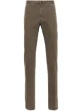 Incotex striped mid-rise tailored trousers - Grey