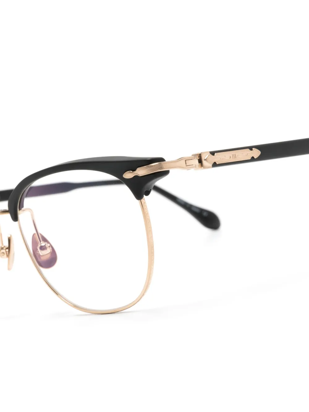 Matsuda M2048 bril met vierkant montuur Zwart