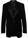 Dolce & Gabbana Pre-Owned 2000s notched lapels plush-effect blazer - Black