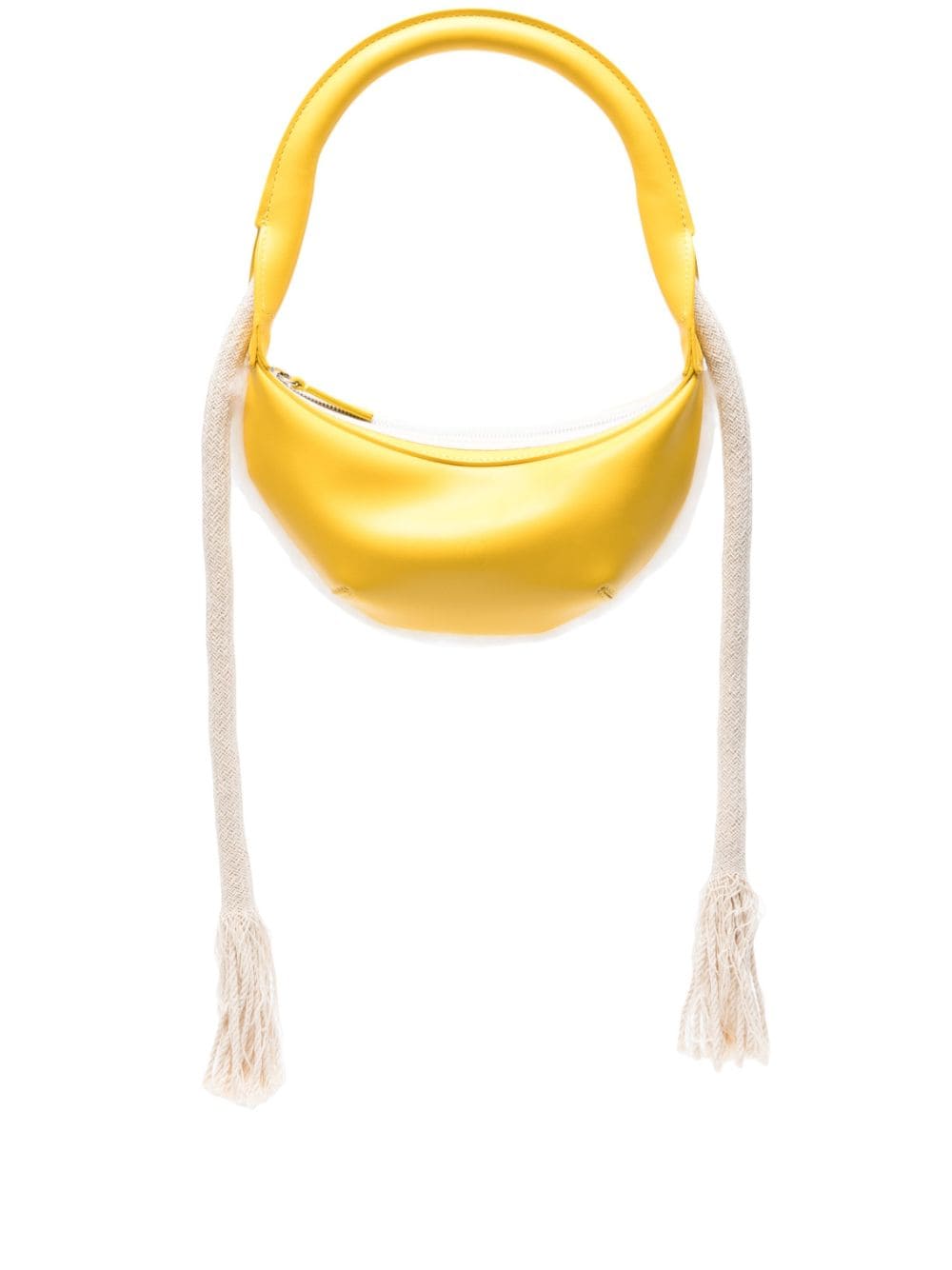 Dentro Inni Leather Shoulder Bag In Yellow