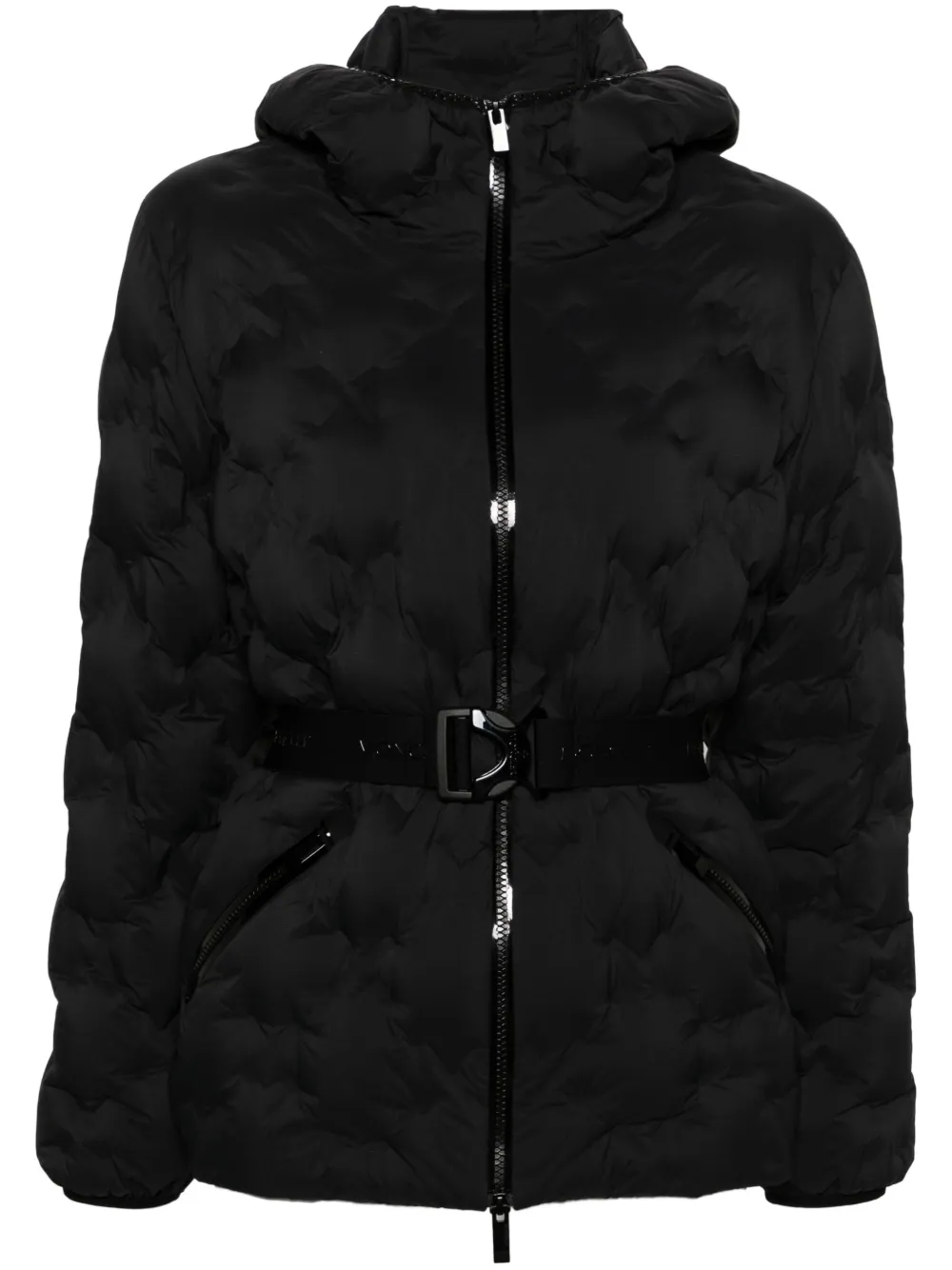 Moncler Adonis Short Nylon Down Jacket In Black