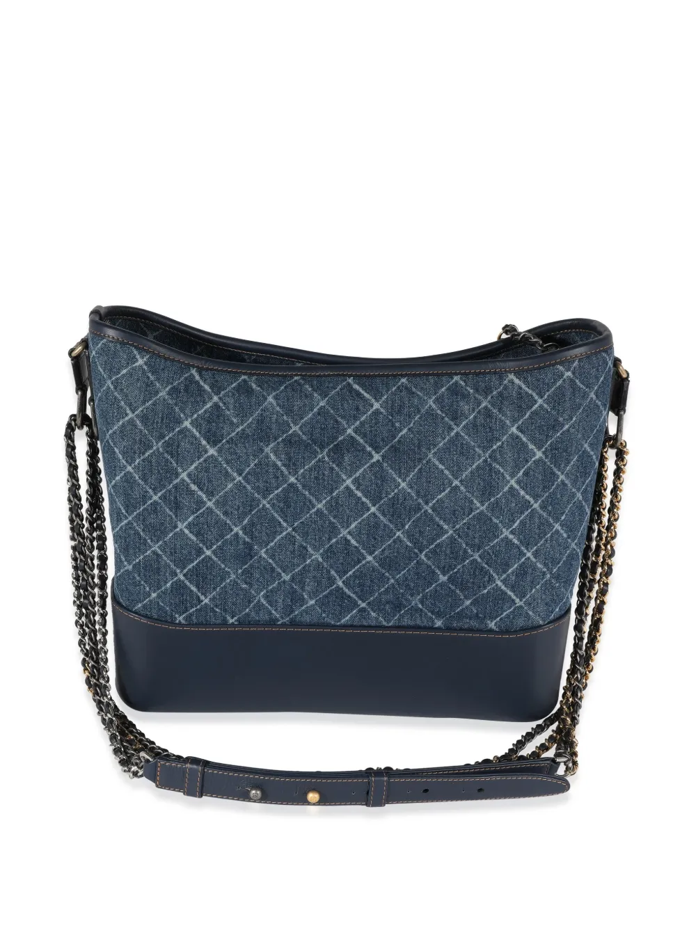 CHANEL Pre-Owned 2018 large Gabrielle denim shoulder bag - Blauw