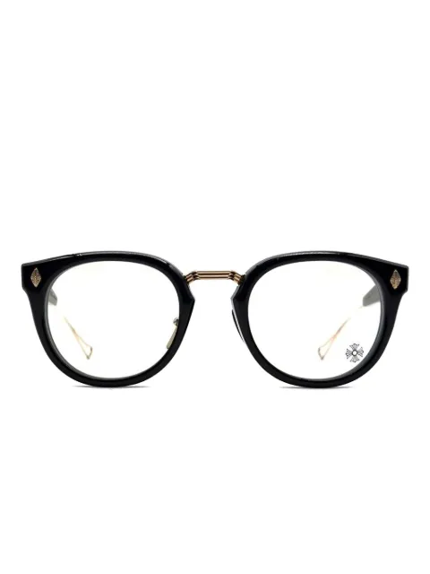 Chrome Hearts Sac round-frame glasses
