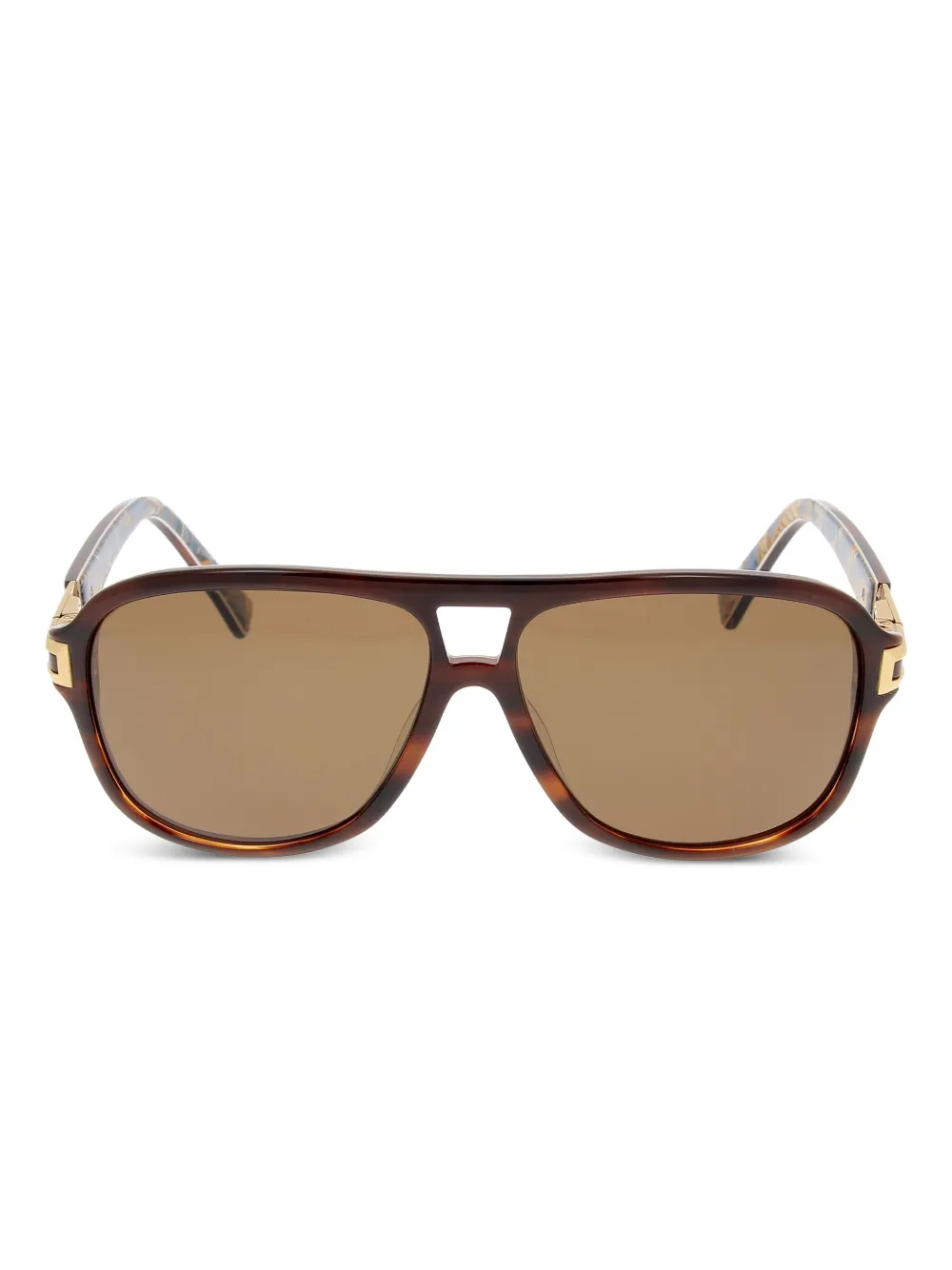 Zilli Andy pilot-frame sunglasses | Brown | Image 1