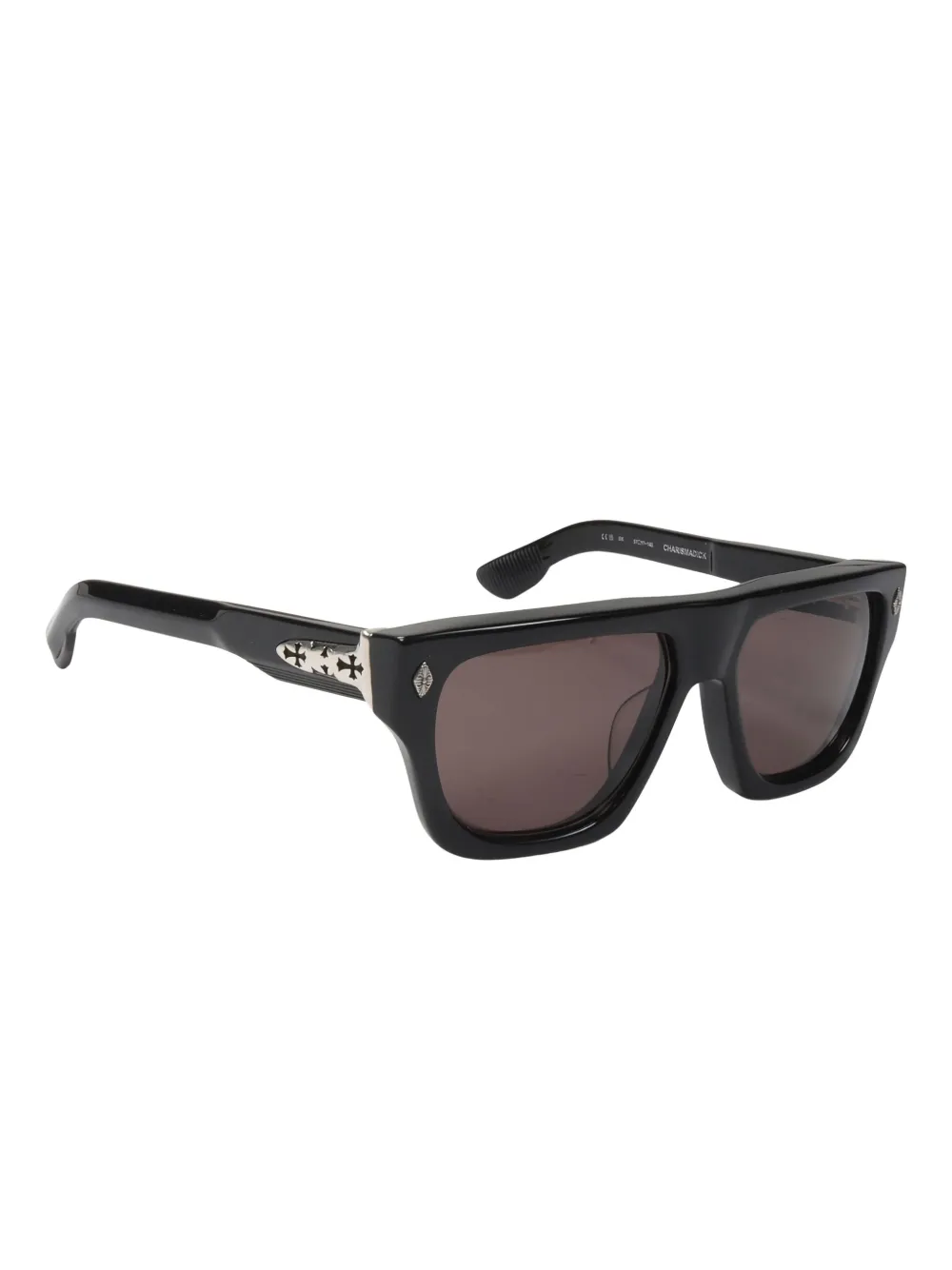 Chrome Hearts Charismadick square sunglasses - Zwart