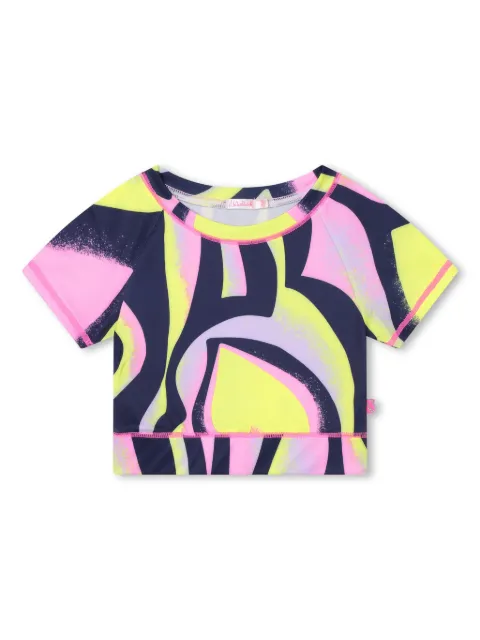 Billieblush abstract-print jersey T-shirt