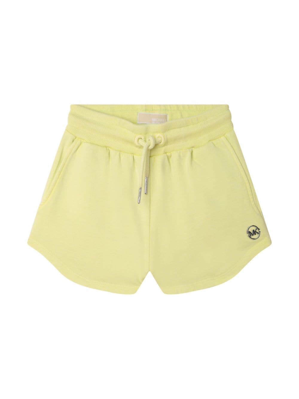 Michael Kors Kids' Logo-plaque Track Shorts In Yellow