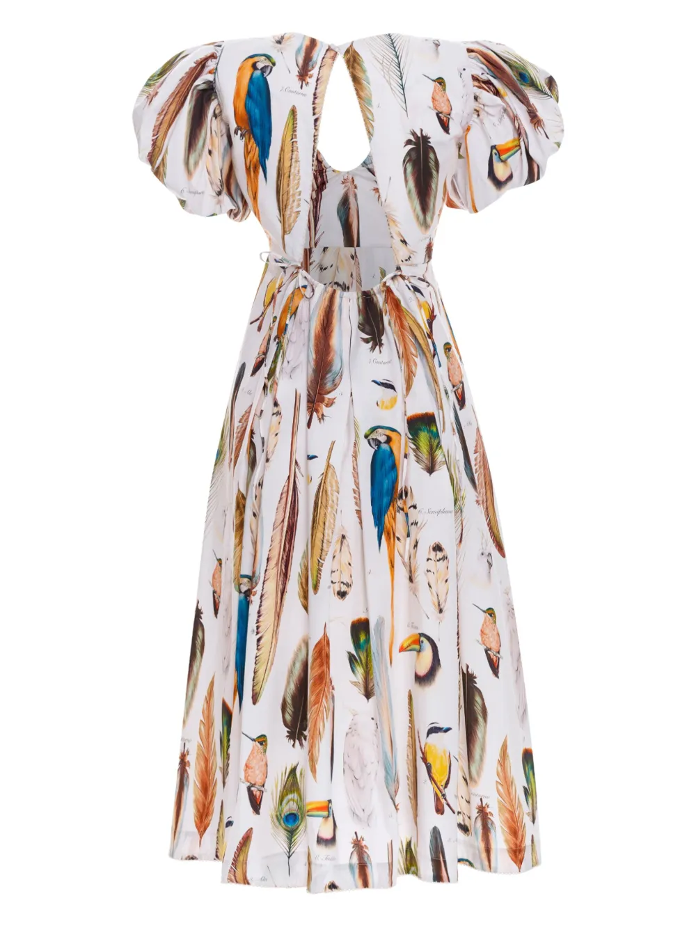 Agua By Agua Bendita Katoenen midi-jurk Beige