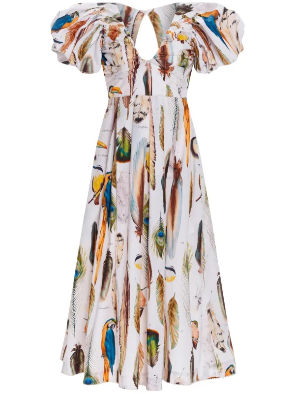 agua bendita midi dress Valle Nispero Midi Dress
